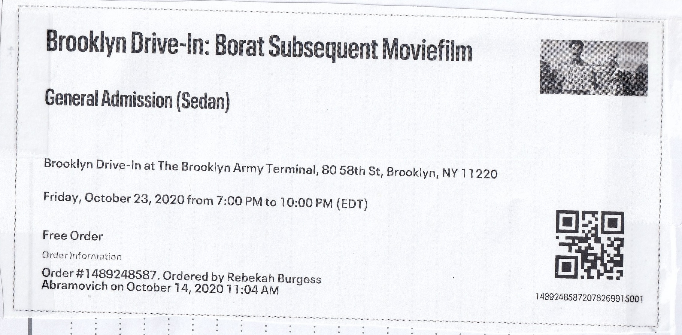 Borat Subsequent Moviefilm