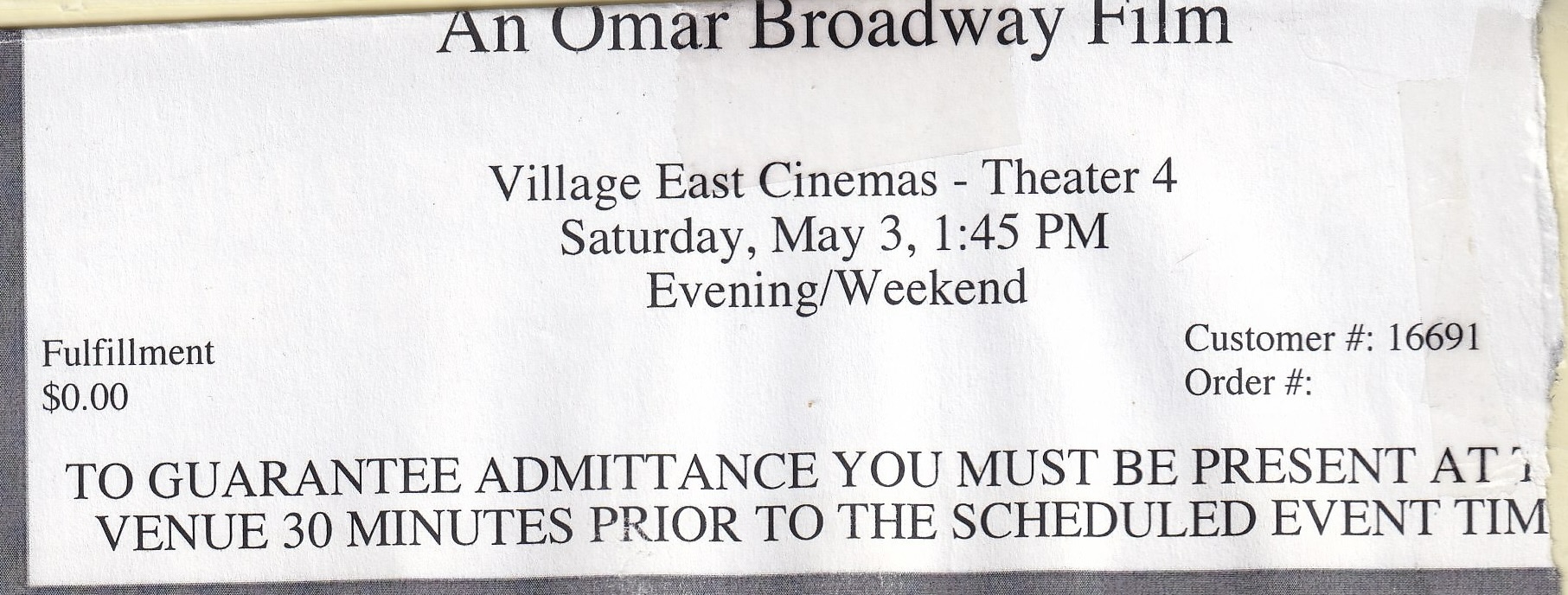 An Omar Broadway Film
