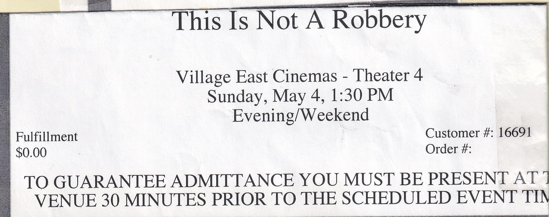 This is Not a Robbery